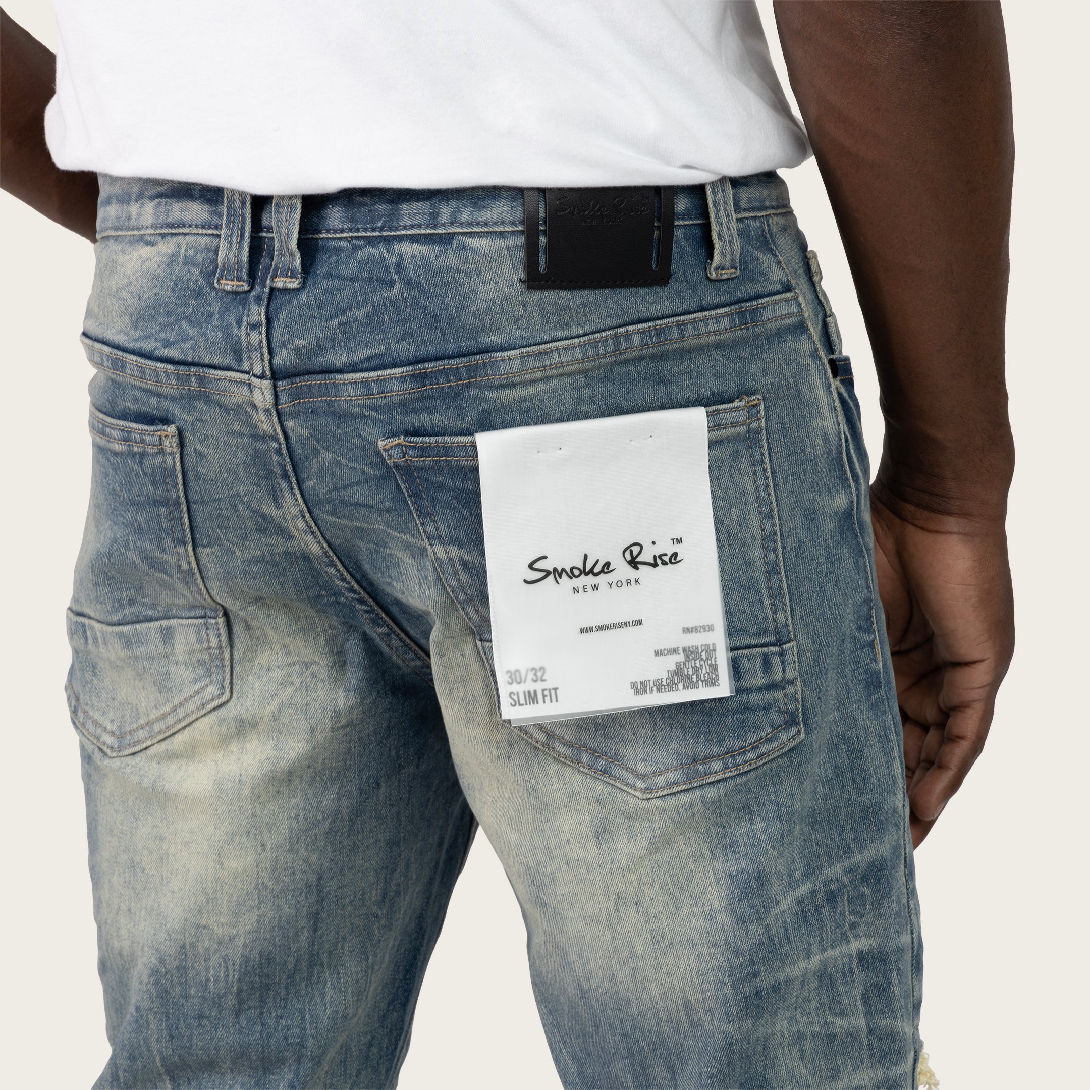 Slim Authentic Washed Jeans - Rhodin Blue