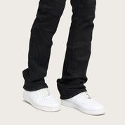 Lazy Stacked Engineered Pants - Glow Black