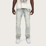 Lazy Stacked Engineered Pants - Norwich Blue
