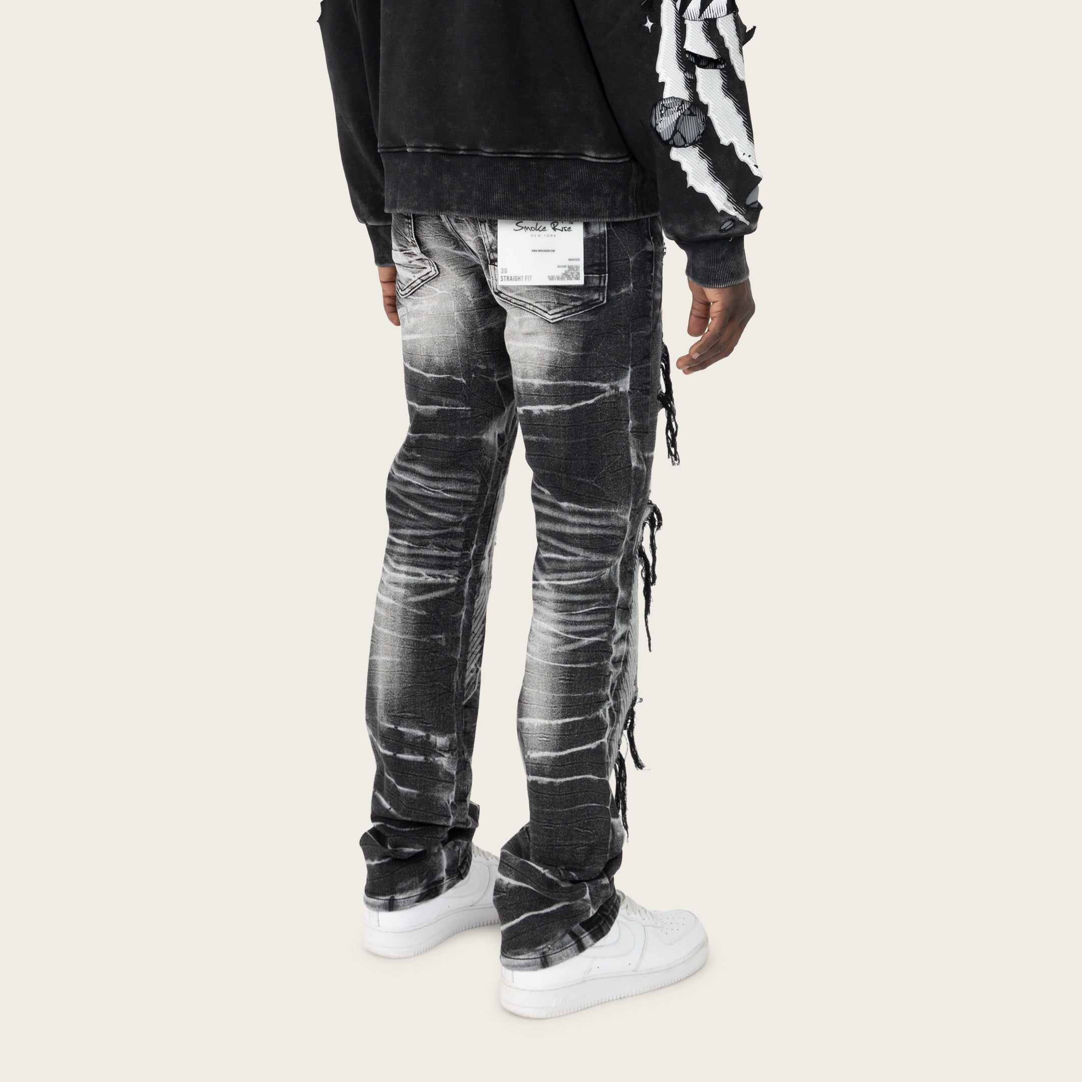 Straight 34 Racing Jeans - Cosmo Black