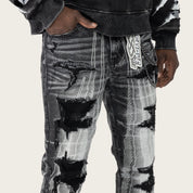 Straight 34 Racing Jeans - Cosmo Black