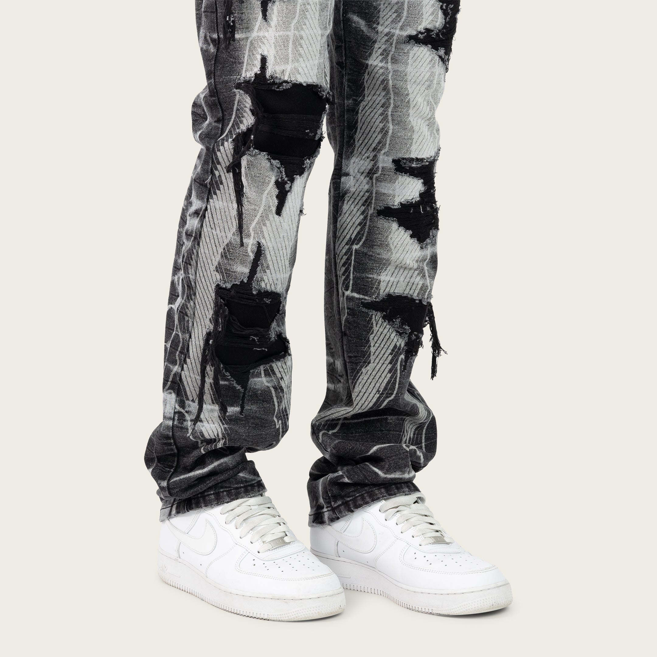 Straight 34 Racing Jeans - Cosmo Black