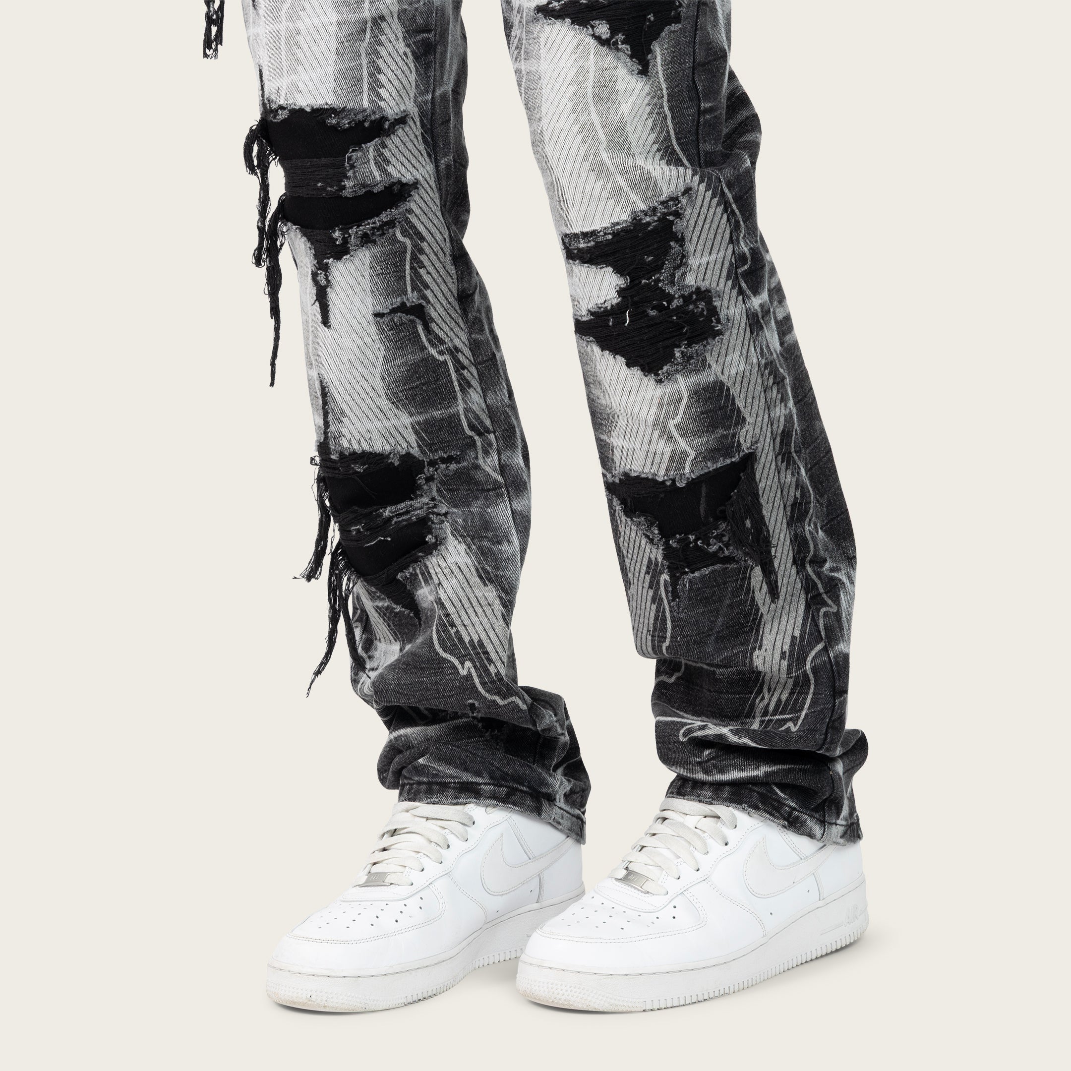 Straight 34 Racing Jeans - Cosmo Black