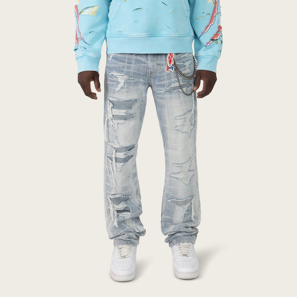 Straight 34 Racing Jeans - Romero Blue