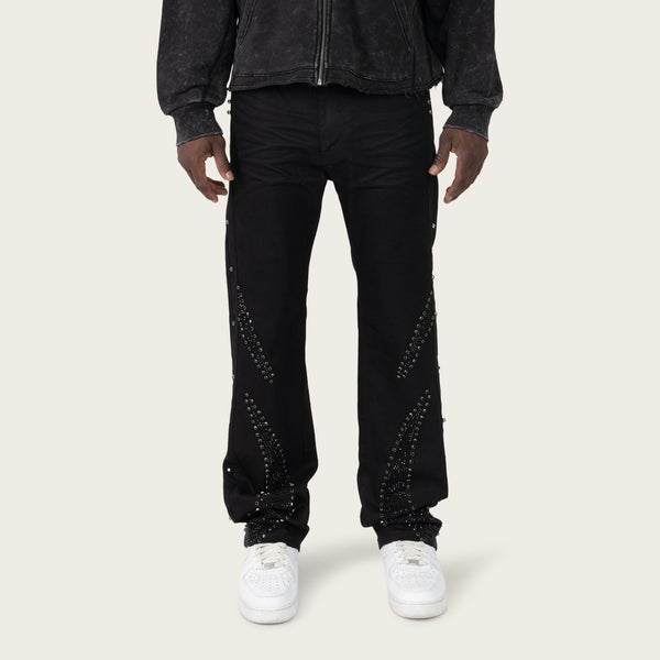 Straight 34 Gemstone Jeans - Jet Black