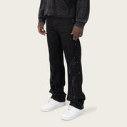 Straight 34 Gemstone Jeans - Jet Black