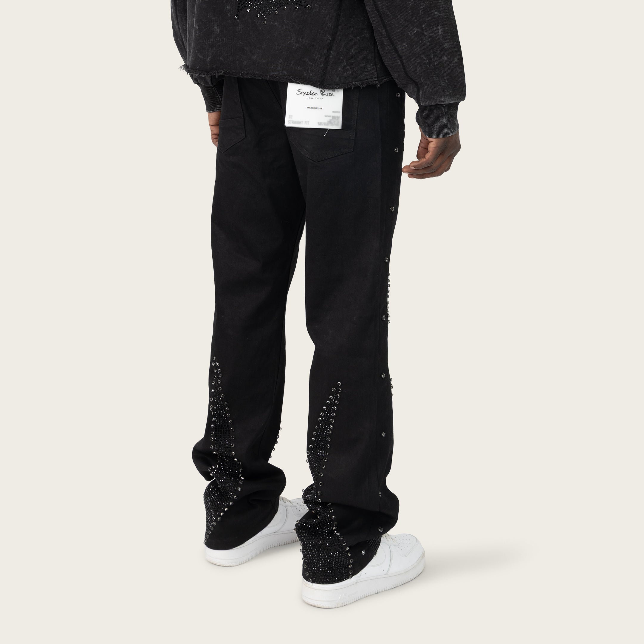 Straight 34 Gemstone Jeans - Jet Black