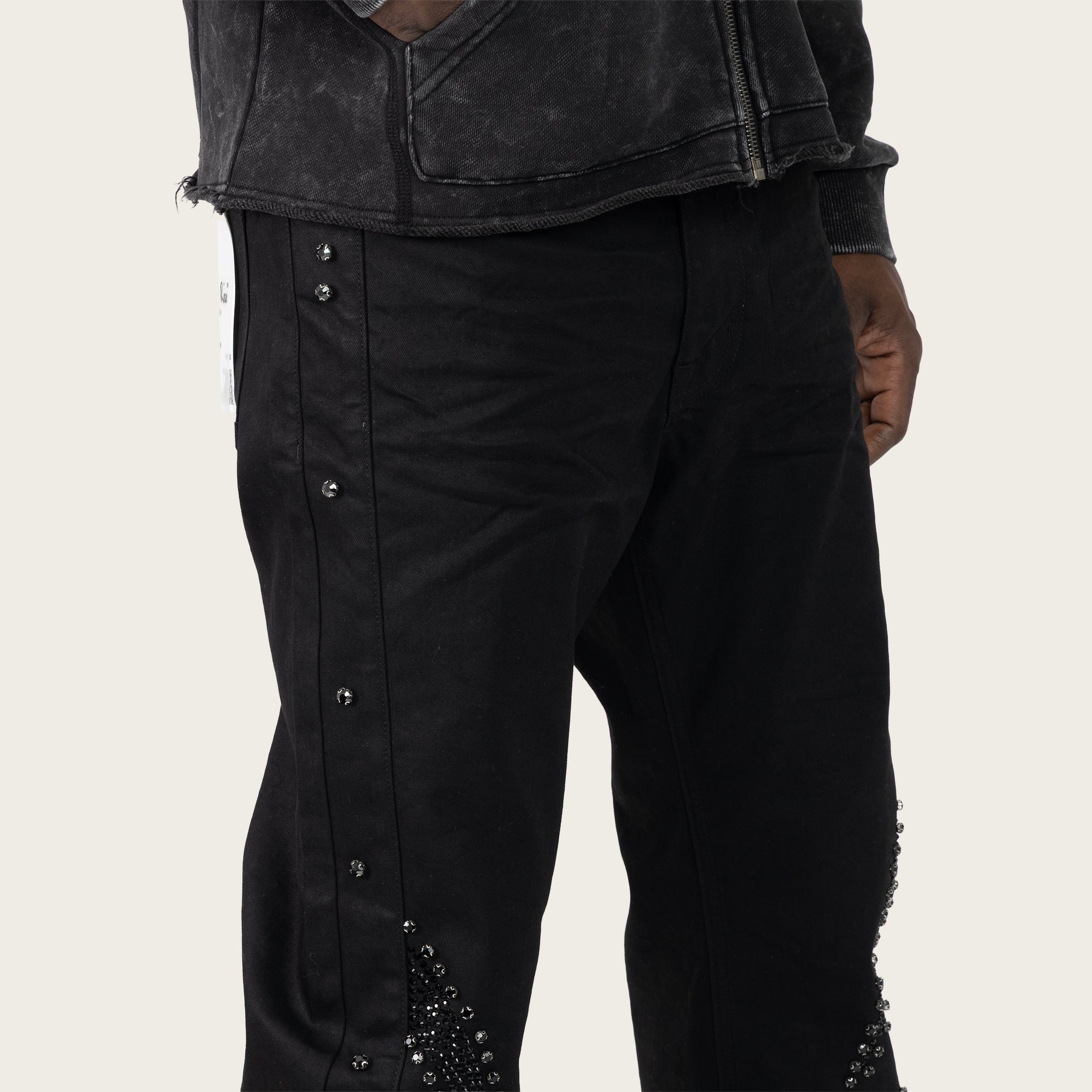 Straight 34 Gemstone Jeans - Jet Black