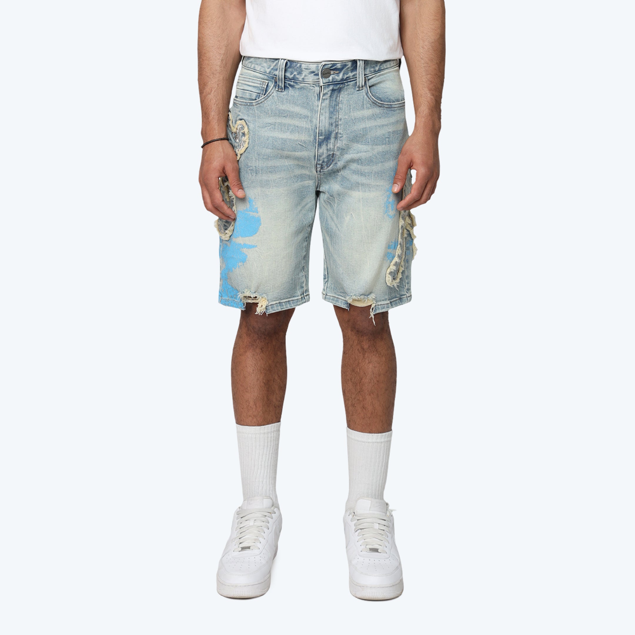 10" Havoc Jean Shorts - Margo Blue
