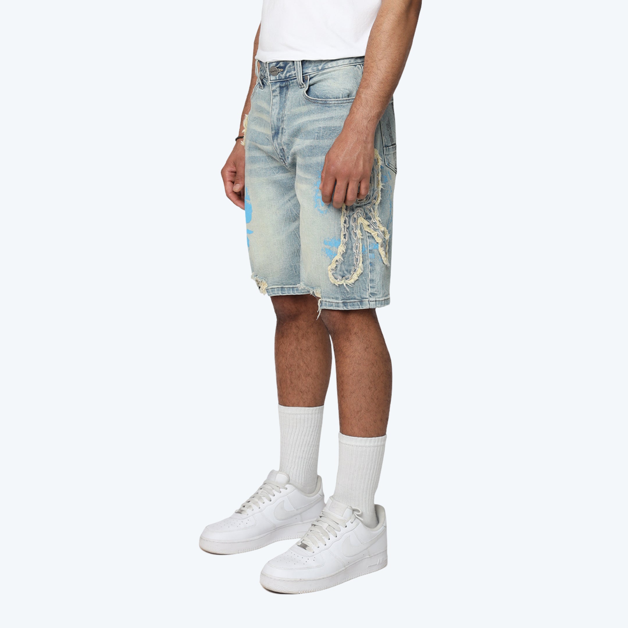 10" Havoc Jean Shorts - Margo Blue