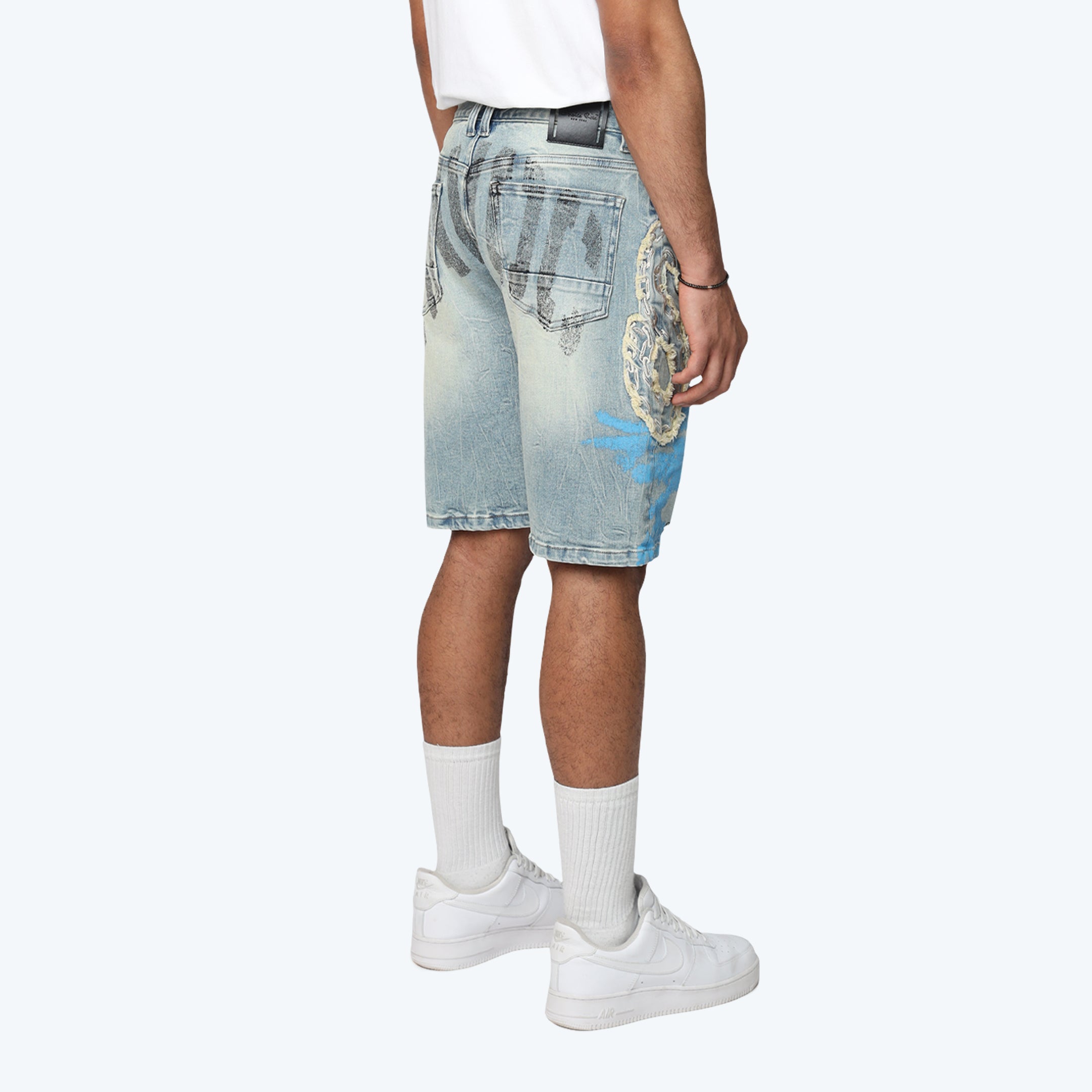 10" Havoc Jean Shorts - Margo Blue