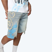10" Havoc Jean Shorts - Margo Blue
