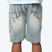 10" Havoc Jean Shorts - Margo Blue