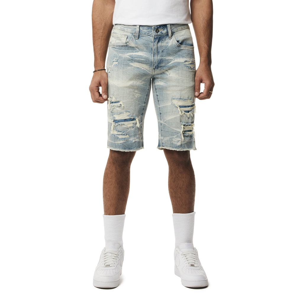 Smoke Rise Essential Jean Shorts - Clyde Blue