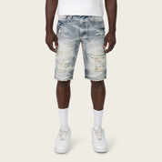 12" Slim Essential Jean Shorts - Farley Blue