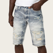 12" Slim Essential Jean Shorts - Farley Blue