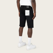 12" Slim Essential Jean Shorts - Glow Black