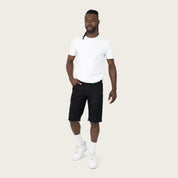 12" Slim Essential Jean Shorts - Glow Black