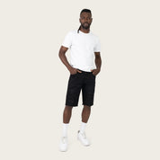 12" Slim Essential Jean Shorts - Glow Black