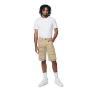 Smoke Rise Multi Cargo Twill Shorts - Khaki