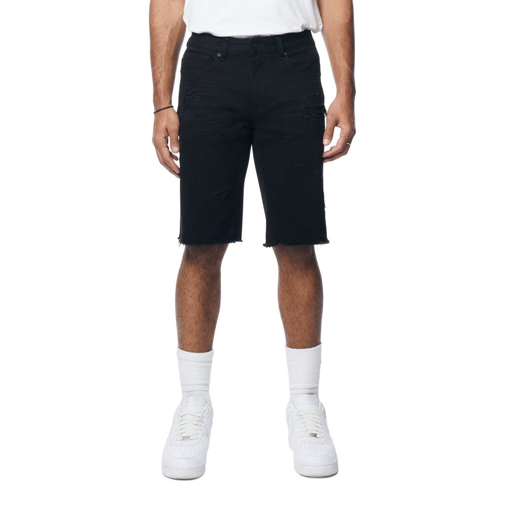 Smoke Rise Essential Jean Shorts - Jet Black