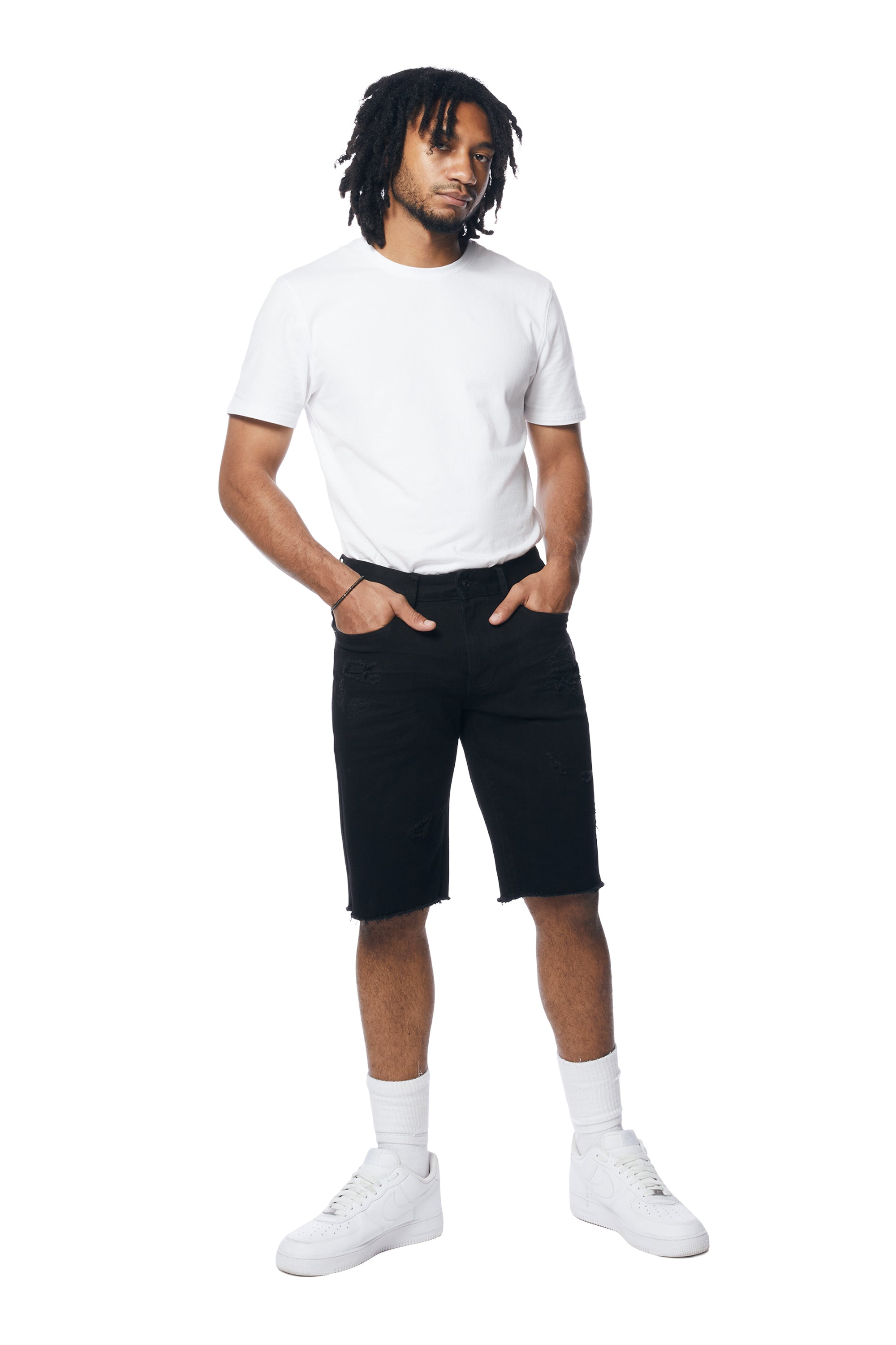 Essential Denim Shorts - Jet Black