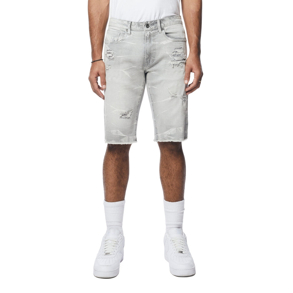 Smoke Rise Essential Jean Shorts - Cloud Grey