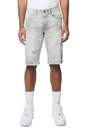 Essential Denim Shorts - Cloud Grey