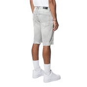 Smoke Rise Essential Jean Shorts - Cloud Grey