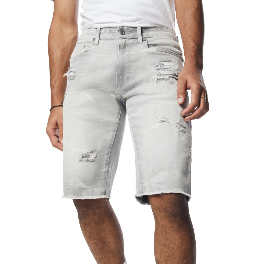 Smoke Rise Essential Jean Shorts - Cloud Grey