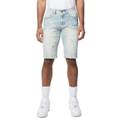 Smoke Rise Essential Jean Shorts - Maple Blue