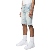 Smoke Rise Essential Jean Shorts - Maple Blue