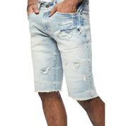 Smoke Rise Essential Jean Shorts - Maple Blue