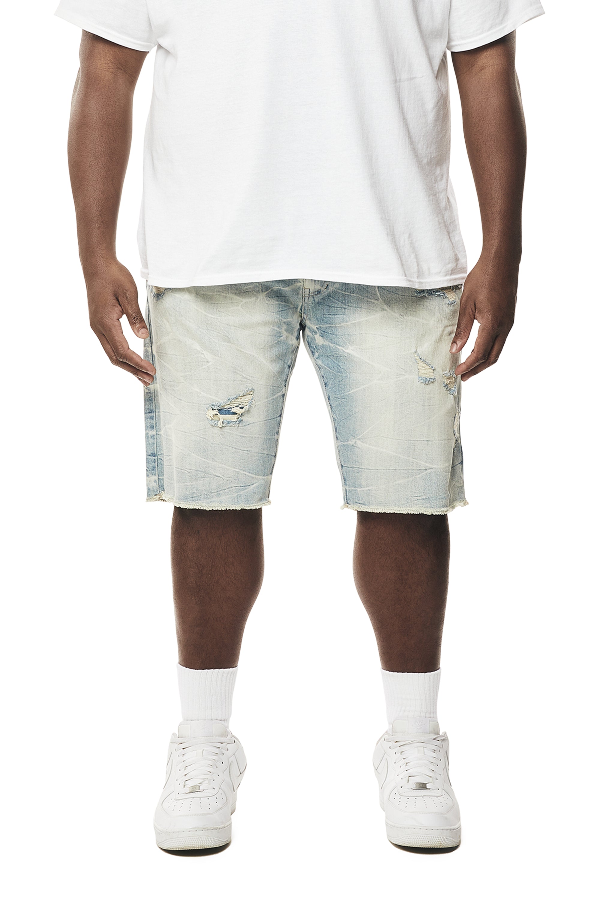 Big and Tall - Essential Jean Shorts - Maple Blue