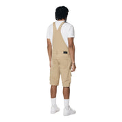 Smoke Rise Utility Twill Overall Shorts - Khaki