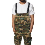 Smoke Rise Utility Twill Overall Shorts - Wood Camo