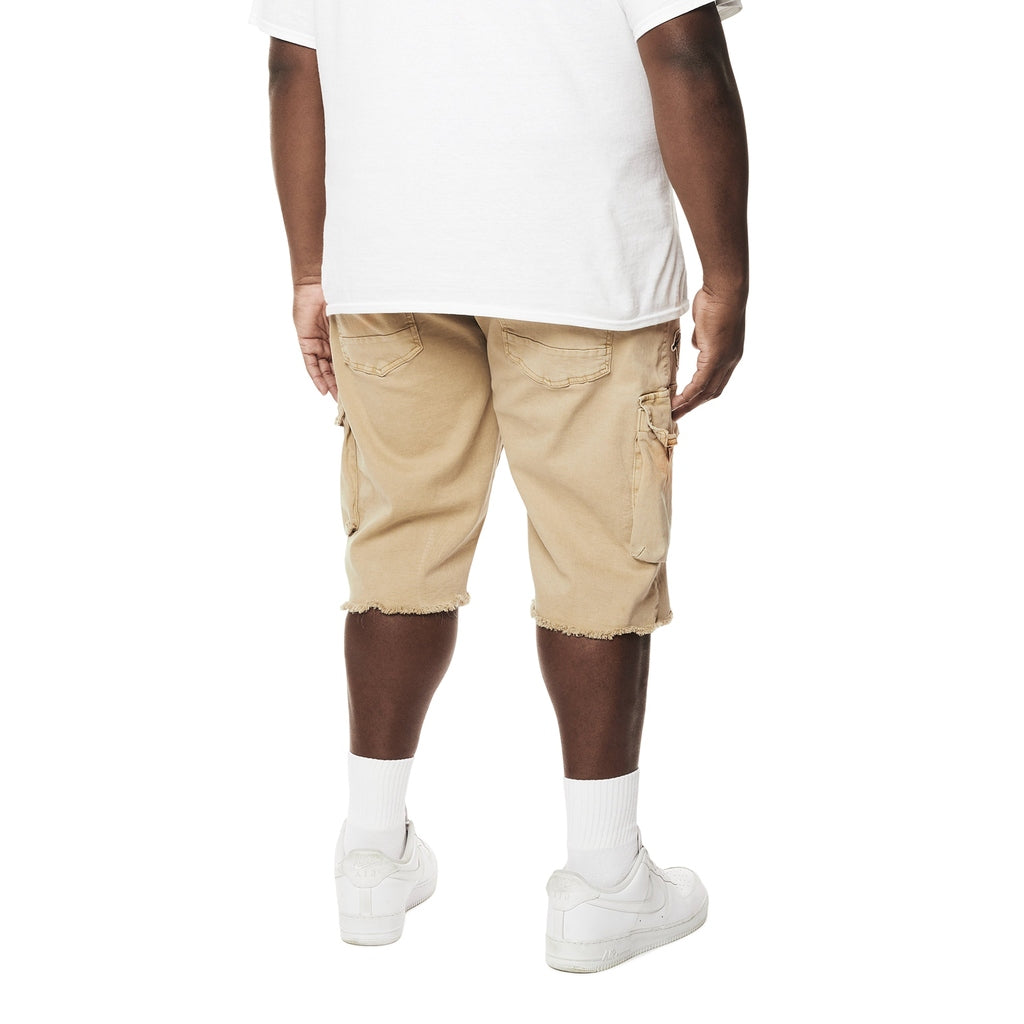 Smoke Rise Big and Tall Big and Tall - Forest Collection Cargo Twill Shorts - Khaki