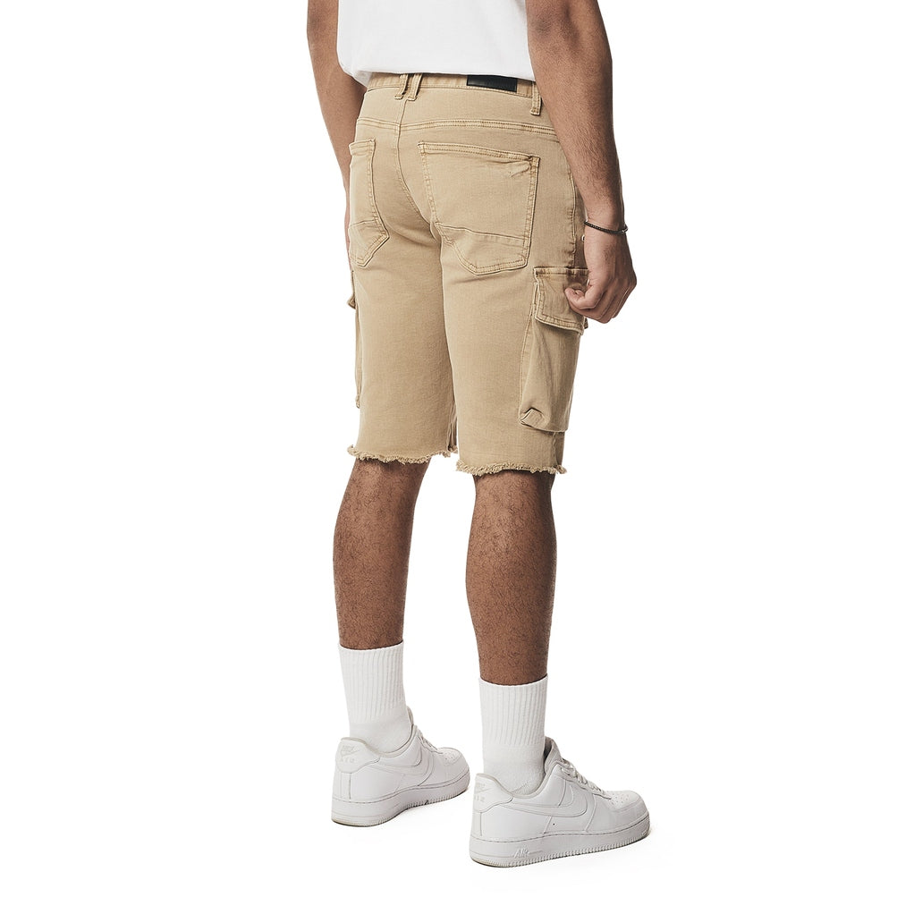 Smoke Rise Forest Collection Cargo Twill Shorts - Khaki