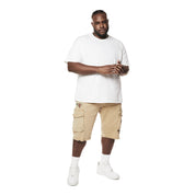 Smoke Rise Big and Tall Big and Tall - Forest Collection Cargo Twill Shorts - Khaki