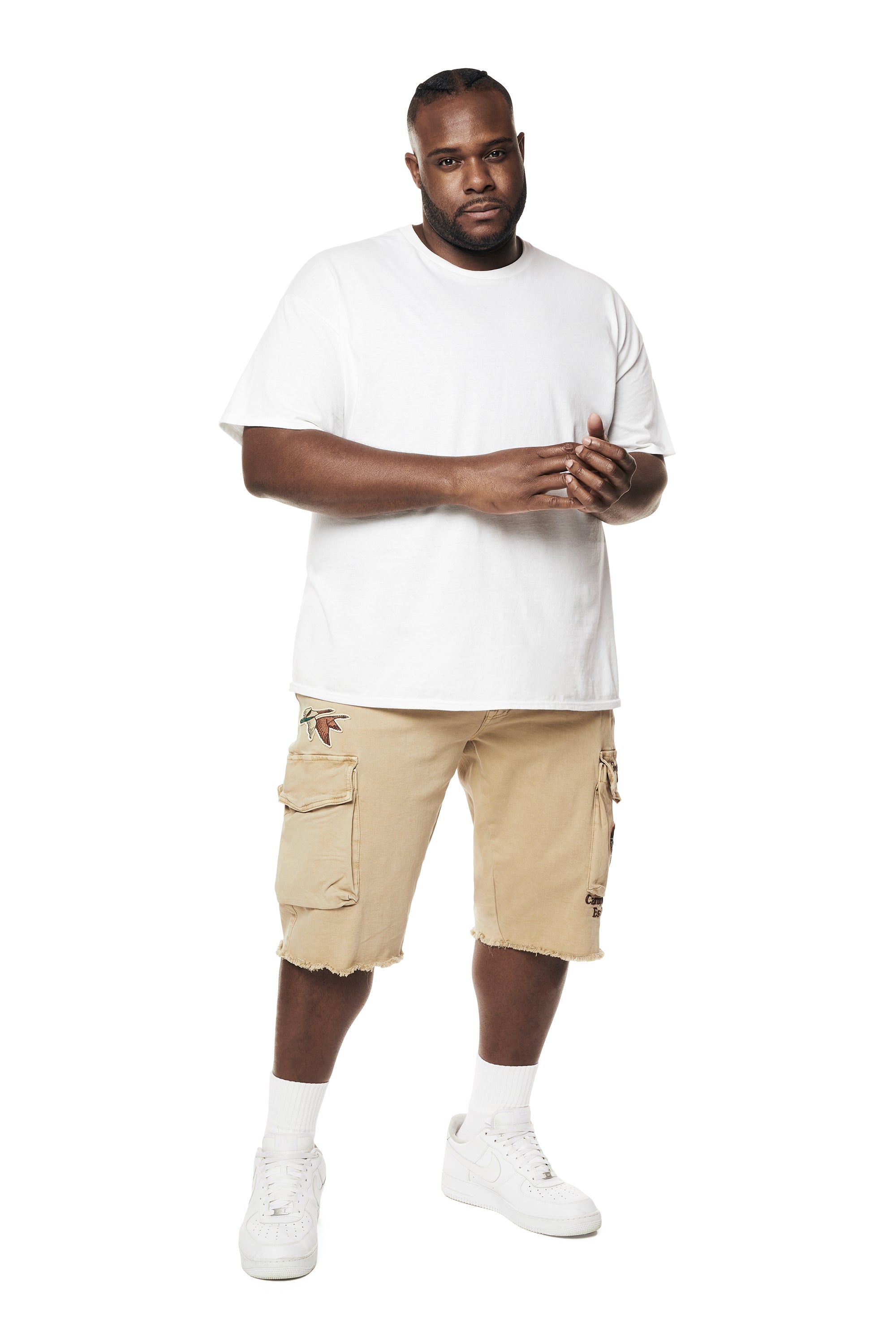 Big and Tall - Forest Collection Cargo Twill Shorts - Khaki