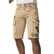 Smoke Rise Forest Collection Cargo Twill Shorts - Khaki