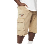 Smoke Rise Big and Tall Big and Tall - Forest Collection Cargo Twill Shorts - Khaki