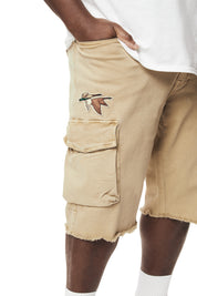 Big and Tall - Forest Collection Cargo Twill Shorts - Khaki