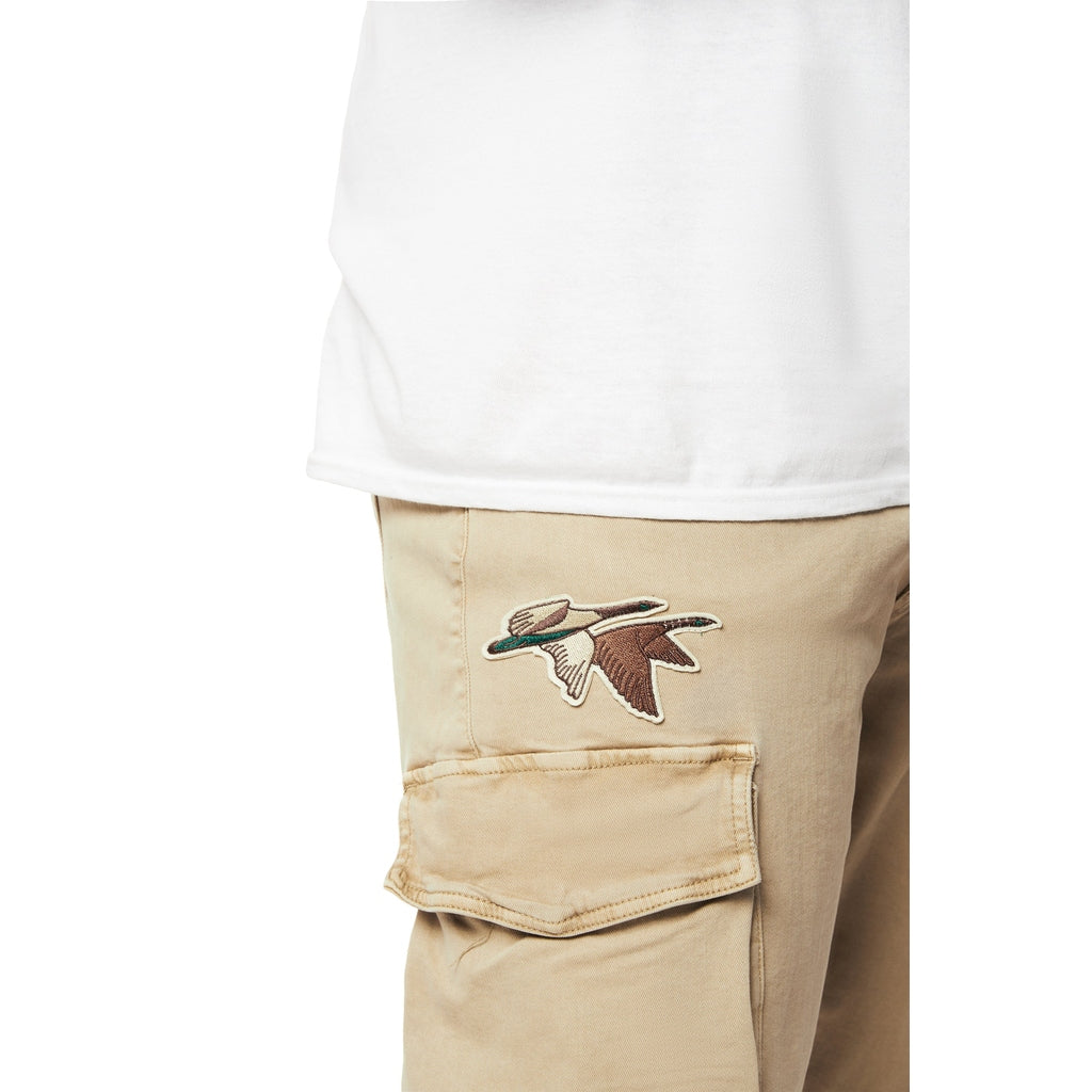 Smoke Rise Big and Tall Big and Tall - Forest Collection Cargo Twill Shorts - Khaki