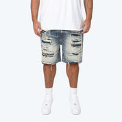Big and Tall - Heavy Rip & Repair Jean Shorts