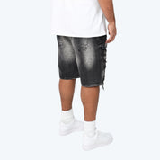 Big and Tall - Heavy Rip & Repair Jean Shorts