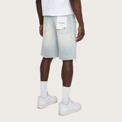 10" Comfort Fit Essential Jean Shorts - Lotus Blue