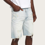 10" Comfort Fit Essential Jean Shorts - Lotus Blue