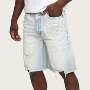 10" Comfort Fit Essential Jean Shorts - Lotus Blue