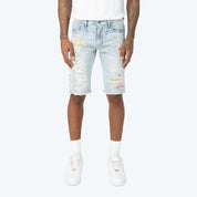 12" Tapestry Jean Shorts